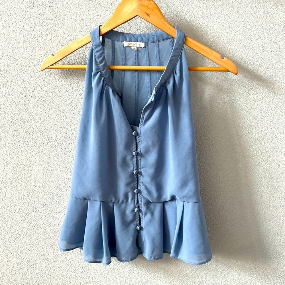 High neck powder top